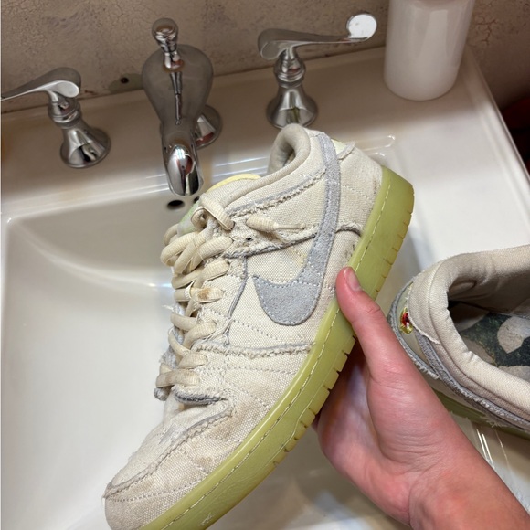 Kids Cream and Gray Sneakers